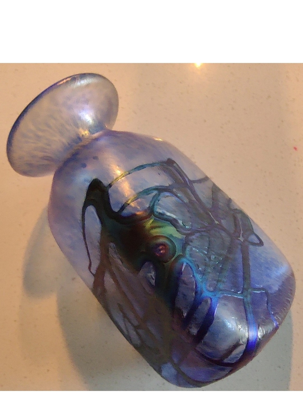 Small Hand Blown Art Glass Vase  Potentially Crafted by Artist Robert Held...